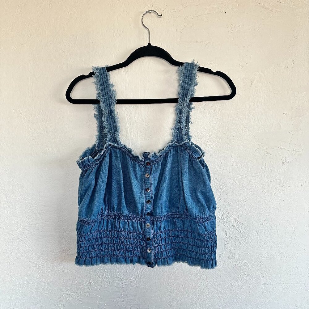 Anthropologie Pilcro Denim Tank Top